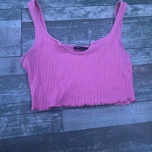 Tiny Pink Cropped Shein Tank size Medium